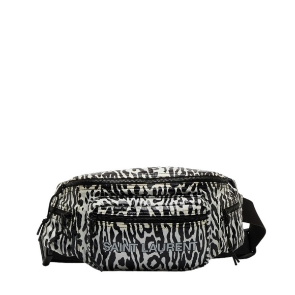 YSL Saint Laurent EUC Zebra Nux Body Bag White - Picture 1 of 6
